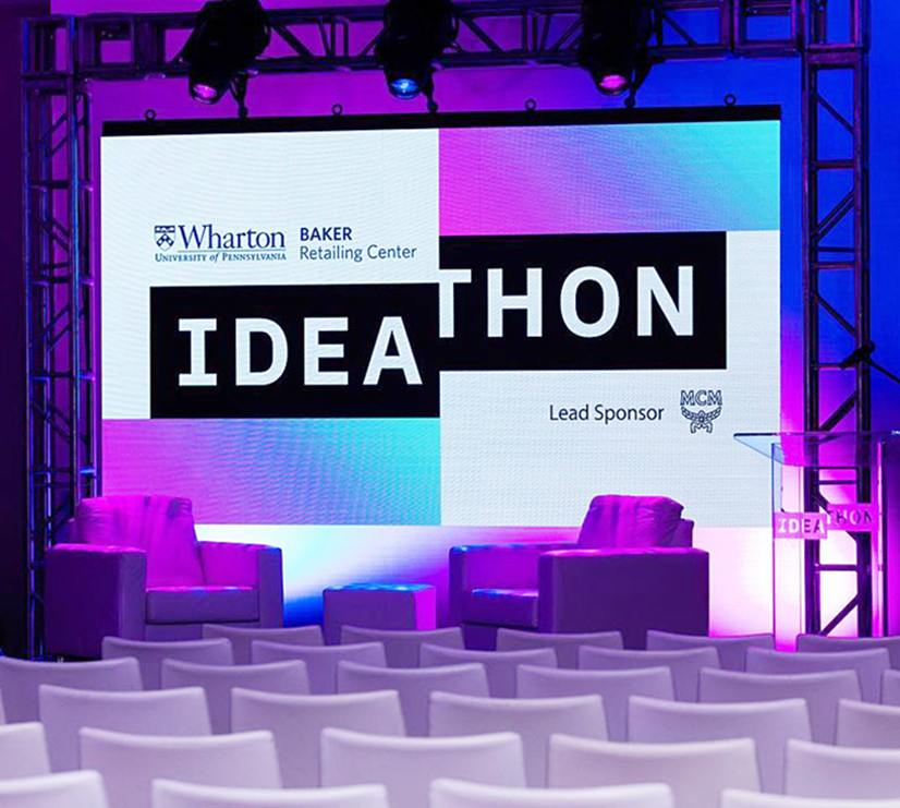 University of Pennsylvania Wharton School of Business Baker Retailing Center 2022 Ideathon stage